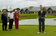 24 July 2006; Minister for Arts, Sport and Tourism, John O'Donoghue, TD, speaking at the opening of the Blarney Golf Resort, Blarney, Co. Cork. The 50 million euro complex on a magnificent 164 acre site, has as it's centrepiece, a John Daly designed championship course and also comprises a 62 bedroom Ramada Hotel, 56 luxury self catering suites and the Sentosa Spa. This is the first course in Europe to be designed by John Daly. Picture credit: Brendan Moran / SPORTSFILE