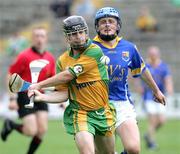 30 July 2006; Niall Campbell, Donegal, in action against Brendan Burke, Longford. Nicky Rackard Cup semi-final, Longford v Donegal, Brewster Park, Enniskillen, Co. Fermanagh. Picture credit; Oliver McVeigh / SPORTSFILE
