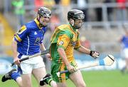 30 July 2006; Colm Breathnach, Donegal, in action against Fergus Daly, Longford. Nicky Rackard Cup semi-final, Longford v Donegal, Brewster Park, Enniskillen, Co. Fermanagh. Picture credit; Oliver McVeigh / SPORTSFILE