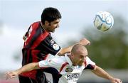 30 July 2006; Danny O'Connor, Longford Town, in action against Tony Grant, Drogheda United. eircom League, Premier Division, Longford Town v Drogheda United, Flancare Park, Longford. Picture credit; David Maher / SPORTSFILE