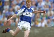 30 July 2006; Padraig Clancy, Laois, shoots to score a goal. Bank of Ireland All-Ireland Senior Football Championship Qualifier, Round 4, Laois v Offaly, O'Moore Park, Portlaoise, Co. Laois. Picture credit; Damien Eagers / SPORTSFILE