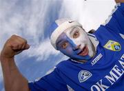 30 July 2006; Laois fan Gerard Dunne celebrates after the match. Bank of Ireland All-Ireland Senior Football Championship Qualifier, Round 4, Laois v Offaly, O'Moore Park, Portlaoise, Co. Laois. Picture credit; Brian Lawless / SPORTSFILE
