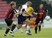 30 July 2006; Tony Grant, Drogheda United, in action against Steven Gough, Longford Town. eircom League, Premier Division, Longford Town v Drogheda United, Flancare Park, Longford. Picture credit; David Maher / SPORTSFILE