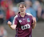 30 July 2006; Niamh Fahey, Galway, celebrates after scoring a goal. TG4 Ladies Connacht Senior Football Final, Mayo v Galway, McHale Park, Castlebar, Co. Mayo. Picture credit; Ray Ryan / SPORTSFILE