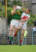 30 July 2006; Tommy Walsh, Kerry, in action against Tom Parsons, Mayo. ESB All-Ireland Minor Football Championship Quarter-Final, Kerry v Mayo, Cusack Park, Ennis, Co. Clare. Picture credit; Kieran Clancy / SPORTSFILE
