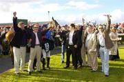 31 July 2006; The winning conections of P'tit Fute after the G.P.T. Galway Q.R. Handicap. Galway Races, Ballybrit, Co. Galway. Picture credit; Matt Browne / SPORTSFILE