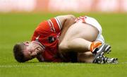 5 August 2006; Armagh's Kieran McGeeney goes down with an injury. Bank of Ireland All-Ireland Senior Football Championship Quarter-Final, Armagh v Kerry, Croke Park, Dublin. Picture credit; Damien Eagers / SPORTSFILE