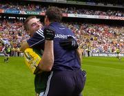 5 August 2006; Darragh O'Se, Kerry, embraces team manager Jack O'Connor at the end of the match. Bank of Ireland All-Ireland Senior Football Championship Quarter-Final, Armagh v Kerry, Croke Park, Dublin. Picture credit; Damien Eagers / SPORTSFILE