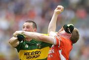 5 August 2006; Francie Bellew, Armagh, tussles with Kieran Donaghy, Kerry. Bank of Ireland All-Ireland Senior Football Championship Quarter-Final, Armagh v Kerry, Croke Park, Dublin. Picture credit; David Maher / SPORTSFILE
