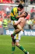 5 August 2006; Paul Galvin celebrates with Kieran Donaghy, Kerry after the final whistle. Bank of Ireland All-Ireland Senior Football Championship Quarter-Final, Armagh v Kerry, Croke Park, Dublin. Picture credit; Oliver McVeigh / SPORTSFILE