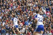 6 July 2014; Supporters watch on as Monaghan score a point late in the game. Ulster GAA Football Senior Championship, Semi-Final Replay, Armagh v Monaghan, St Tiernach's Park, Clones, Co. Monaghan. Picture credit: Ramsey Cardy / SPORTSFILE