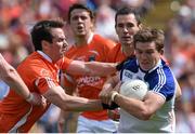 6 July 2014; Dessie Mone, Monaghan, in action against Tony Kernan, Armagh. Ulster GAA Football Senior Championship, Semi-Final Replay, Armagh v Monaghan, St Tiernach's Park, Clones, Co. Monaghan. Picture credit: Ramsey Cardy / SPORTSFILE
