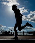 8 July 2014; A competitor during the Boy's Under 9 200m race. Cork City Sports 2014, CIT, Bishopstown, Cork. Picture credit: Brendan Moran / SPORTSFILE