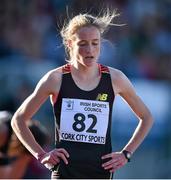 8 July 2014; Ireland's Fionnuala Britton reacts after finishing third in the Women's 3000m. Cork City Sports 2014, CIT, Bishopstown, Cork. Picture credit: Brendan Moran / SPORTSFILE
