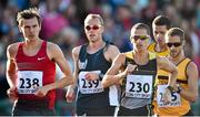 8 July 2014; Ireland's Robert Heffernan, 230, in action against Dane Bird Smith, 238, Australia, Kevin Campion,  239, France, and Alex Wright, 235, Ireland, during the Men's 3000m Walk. Cork City Sports 2014, CIT, Bishopstown, Cork. Picture credit: Brendan Moran / SPORTSFILE