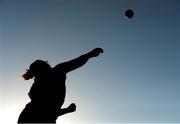 8 July 2014; Eden Franci, Great Britain, in action during the Women'S Shot Putt. Cork City Sports 2014, CIT, Bishopstown, Cork. Picture credit: Brendan Moran / SPORTSFILE