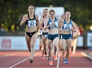 8 July 2014; Heather Kampf, 62, USA, on her way to winning the Women's 800m ahead of second place Angela Smit, 76, New Zealand, and Selina Buchel, 65, Switzerland. Cork City Sports 2014, CIT, Bishopstown, Cork. Picture credit: Brendan Moran / SPORTSFILE