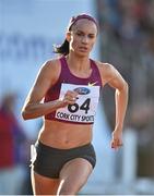 8 July 2014; Laura Crowe, Ireland, in action during the Women's 800m. Cork City Sports 2014, CIT, Bishopstown, Cork. Picture credit: Brendan Moran / SPORTSFILE