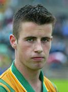 29 July 2006; Donegal captain Eoin Wade. ESB All-Ireland Minor Football Championship Quarter-Final, Donegal v Offaly, St Tighearnach's Park Clones, Co. Monaghan. Picture credit; Oliver McVeigh / SPORTSFILE