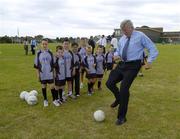 27 July 2006; The Vhi Cul Camps, the official GAA summer camps, got off to a flying start all around the country at the start of July and are now in full swing with up to 75,000 children expected to attend the camps nationwide between July 3rd and 25th August. Pictured at the Parnells GAA camp in Coolock, Dublin is Vincent Sheridan, CEO, Vhi Healthcare. Chanel School, Coolock, Dublin. Picture credit; Brendan Moran / SPORTSFILE