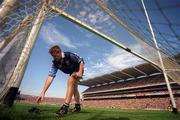 1 August 1999; David Byrne of Dublin during the Leinster Minor Football Championship Final match between Dublin and Wexford at Croke Park in Dublin. Photo by Brendan Moran/Sportsfile
