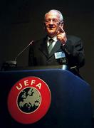 29 April 1998; Egidius Braun during the UEFA XXIV Ordinary Conference at UEFA Headquarters in Nyon, Switzerland. Photo by David Maher/Sportsfile