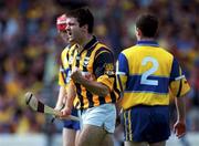15 August 1999; Ken O'Shea of Kilkenny celebrates scoring his sides first goal during the Guinness All-Ireland Senior Hurling Championship Semi-Final match between Kilkenny and Clare at Croke Park in Dublin. Photo by Ray McManus/Sportsfile