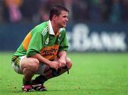 18 July 1999; Killian Burns of Kerry after the final whistle during the Bank of Ireland Munster GAA Football Championship Final match between Cork and Kerry at Páirc Uí Chaoimh in Cork. Photo by Brendan Moran/Sportsfile