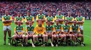 8 August 1999; The Offaly team ahead of the Guinness All-Ireland Hurling Senior Championship Semi-Final match between Cork and Offaly at Croke Park in Dublin. Photo by Ray McManus/Sportsfile