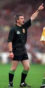 9 April 1995; Referee Paddy Russell during the Church & General National Hurling League Quarter Final match between Offaly and Cork at Semple Stadium in Thurles, Tipperary. Photo by Ray McManus/Sportsfile