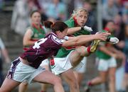 30 July 2006; Cora Staunton, Mayo, in action against Niamh Fahey, Galway. TG4 Ladies Connacht senior Football Final, Mayo v Galway, McHale Park, Castlebar. Picture Credit; Ray Ryan / SPORTSFILE