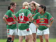 30 July 2006; Mayo players show their dissapointment after loseing against, Galway.TG4 Ladies Connacht senior Football Final, Mayo v Galway, McHale Park, Castlebar. Picture Credit; Ray Ryan / SPORTSFILE