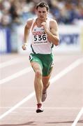 7 August 2006; David Gillick, Ireland, in action during his heat of the Men's 400m where he finished 2nd in a time of 46.16sec and qualified for the semi-final. SPAR European Athletics Championships, Ullevi Stadium, Gothenburg, Sweden. Picture credit; Brendan Moran / SPORTSFILE