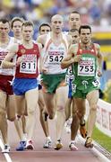 7 August 2006; Liam Reale, 542, Ireland, in action alongside Aleksandr Krivchonkov, 811, of Russia, and Manuel Damiao, 753, of Portugal, on his way to finishing 8th in his semi-final of the Men's 1500m in a time of 3.41.97mins and qualify for the final. SPAR European Athletics Championships, Ullevi Stadium, Gothenburg, Sweden. Picture credit; Brendan Moran / SPORTSFILE