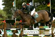 10 August 2006; Cian O'Connor, aboard Waterford Crystal, in action during the Power and Speed International Competition. Failte Ireland Dublin Horse Show, RDS Main Arena, RDS, Dublin. Picture credit; Matt Browne / SPORTSFILE