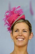 10 August 2006; Joanne Hepburn from Kilcullen, Co. Kildare, winner of the Evian Best Dressed Lady. Failte Ireland Dublin Horse Show, RDS Main Arena, RDS, Dublin. Picture credit; Matt Browne / SPORTSFILE