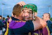 9 July 2014: Aidan Nolan, Wexford, sheds a tear as he celebrates after the game. Bord Gais Energy Leinster GAA Hurling Under 21 Championship Final, Dublin v Wexford, Parnell Park, Dublin. Picture credit: Cody Glenn / SPORTSFILE