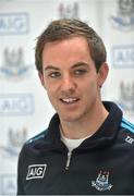 10 July 2014; Dublin's Tomas Brady speaks to the media during a press conference ahead of their side's Leinster GAA Football Senior Championship Final against Meath on Sunday the 20th of July. Dublin Senior Football Press Conference. Gibson Hotel, Dublin. Picture credit: Pat Murphy / SPORTSFILE
