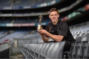 10 July 2014; The GAA/GPA All-Stars, sponsored by Opel, are delighted to announce Paul Flynn, Dublin, and T.J. Reid, Kilkenny, as the Players of the Month for June in football and hurling respectively. Dublin footballer Paul Flynn with his GAA / GPA Player of the Month Award for June, sponsored by Opel. Croke Park, Dublin. Picture credit: Pat Murphy / SPORTSFILE