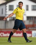 10 July 2014; Referee Bardhyl Pashaj. UEFA Europa League First Qualifying Round, Second Leg, Sligo Rovers v Banga. Showgrounds, Sligo. Picture credit: Ramsey Cardy / SPORTSFILE