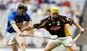 13 August 2006; Kilkenny goalkeeper Colin McGrath in action against Seamus Hennessy, Tipperary. All-Ireland Minor Hurling Championship, Semi-Final, Kilkenny v Tipperary, Croke Park, Dublin. Picture credit; Damien Eagers / SPORTSFILE
