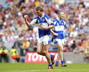 13 August 2006; Noel Garvan, Laois, reacts to scoring a point. Bank of Ireland All-Ireland Senior Football Championship Quarter-Final, Mayo v Laois, Croke Park, Dublin. Picture credit; Damien Eagers / SPORTSFILE