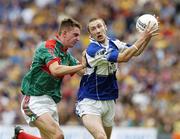 13 August 2006; Billy Sheehan, Laois, in action against Barry O'Neill, Mayo. Bank of Ireland All-Ireland Senior Football Championship Quarter-Final, Mayo v Laois, Croke Park, Dublin. Picture credit; Matt Browne  / SPORTSFILE
