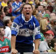 13 August 2006; Laois supporter Tommy Doheny cheers on his team. Bank of Ireland All-Ireland Senior Football Championship Quarter-Final, Mayo v Laois, Croke Park, Dublin. Picture credit; Damien Eagers / SPORTSFILE