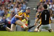 13 August 2006; Niall Gilligan, Clare, shoots past the Kilkenny goalkeeper James McGarry only to go wide. Guinness All-Ireland Senior Hurling Championship, Semi-Final, Kilkenny v Clare, Croke Park, Dublin. Picture credit; Ray McManus / SPORTSFILE
