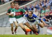 13 August 2006; Pat Harte, Mayo, in action against Tom Kelly, Laois. Bank of Ireland All-Ireland Senior Football Championship Quarter-Final, Mayo v Laois, Croke Park, Dublin. Picture credit; Ray McManus / SPORTSFILE