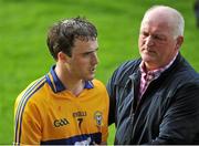12 July 2014; A Clare supporters consoles Patrick O'Connor, after the game. GAA Hurling All-Ireland Senior Championship Round 1 Replay, Clare v Wexford, Wexford Park, Wexford. Picture credit: Dáire Brennan / SPORTSFILE