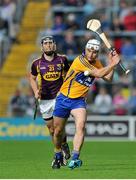 12 July 2014; Patrick O'Connor, Clare, in action against PJ Nolan, Wexford. GAA Hurling All-Ireland Senior Championship Round 1 Replay, Clare v Wexford, Wexford Park, Wexford. Picture credit: Dáire Brennan / SPORTSFILE
