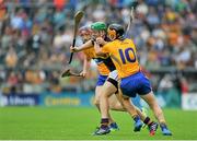 12 July 2014; Matthew O'Hanlon, Wexford, in action against John Conlon, Clare. GAA Hurling All-Ireland Senior Championship Round 1 Replay, Clare v Wexford, Wexford Park, Wexford. Picture credit: Dáire Brennan / SPORTSFILE