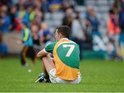 12 July 2014; Cathal Parlon, Offaly, dejected after the game. GAA Hurling All-Ireland Senior Championship Round 2, Tipperary v Offaly. O'Moore Park, Portlaoise, Co. Laois. Picture credit: Piaras Ó Mídheach / SPORTSFILE